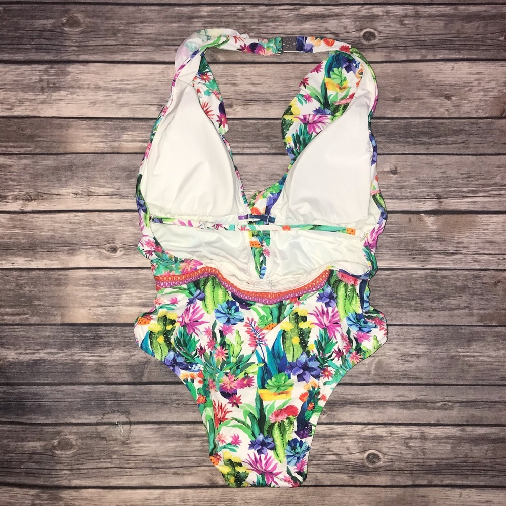 Tropical one piece swimsuit NWT - Picture 2 of 4